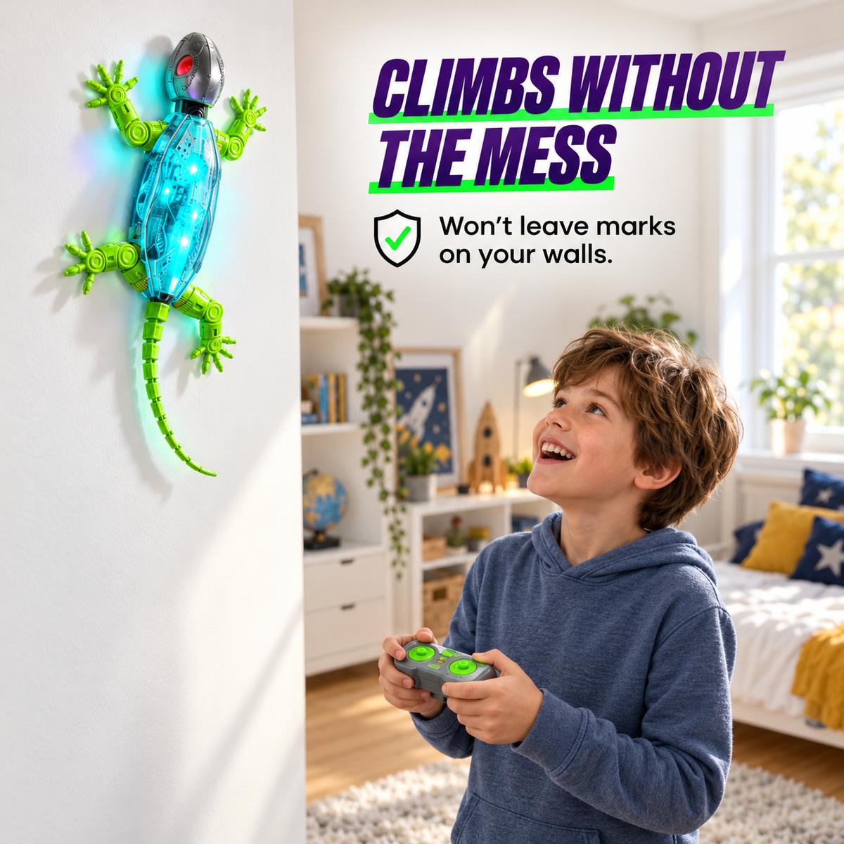 LED Gecko with Remote Control