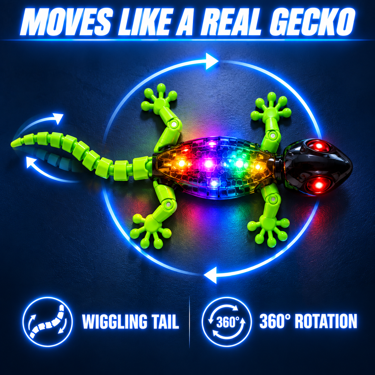LED Gecko with Remote Control