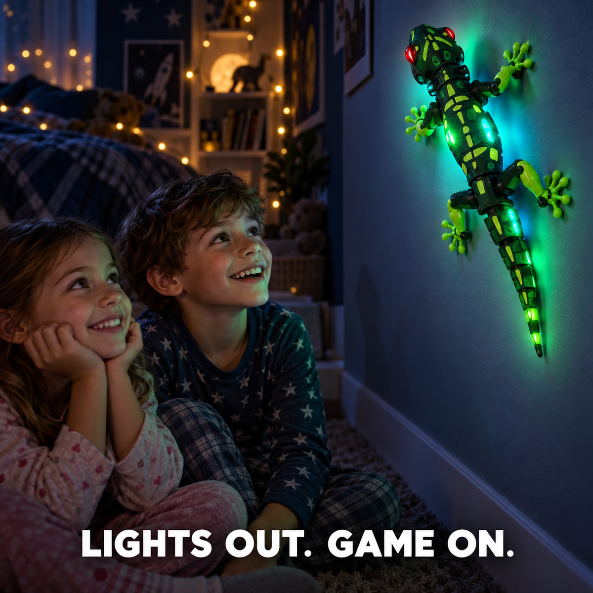 LED Gecko with Remote Control
